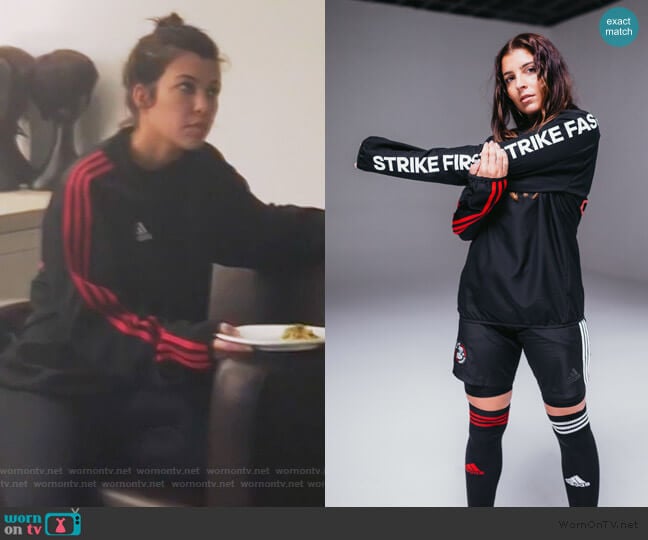 Kith x Adidas First Strike Jacket worn by Khloe Kardashian on Keeping Up with the Kardashians