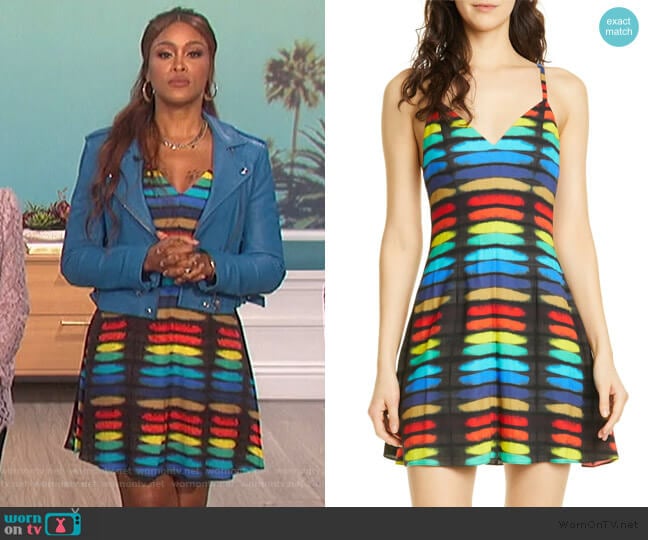 Alice + Olivia Alves Fit & Flare Cocktail Dress worn by Eve on The Talk