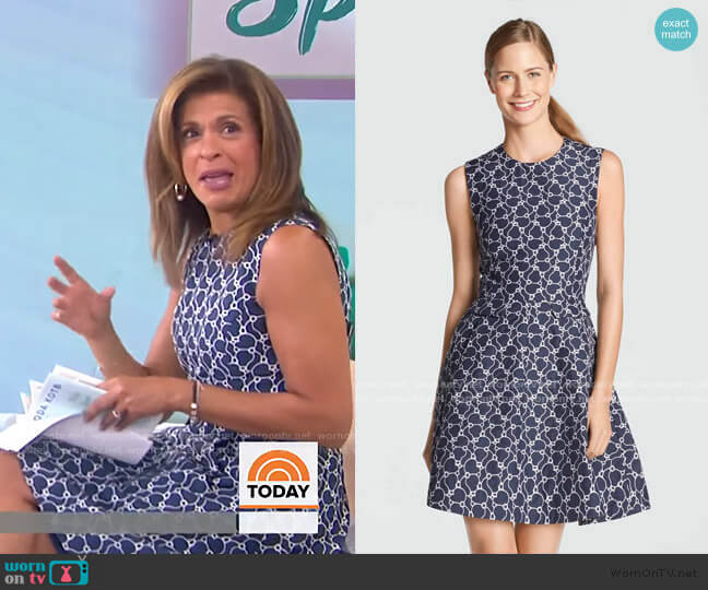 Draper James Austin Jacquard Dress worn by Hoda Kotb on Today