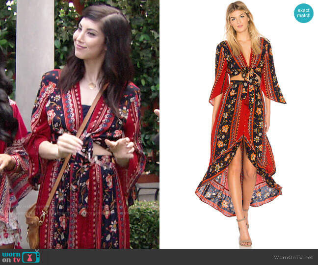 Band of Gypsies Bohemian Tie Front Blouse