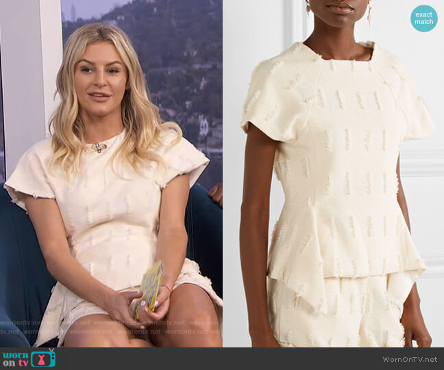 Cult Gaia Olympia Top worn by Morgan Stewart on E! News