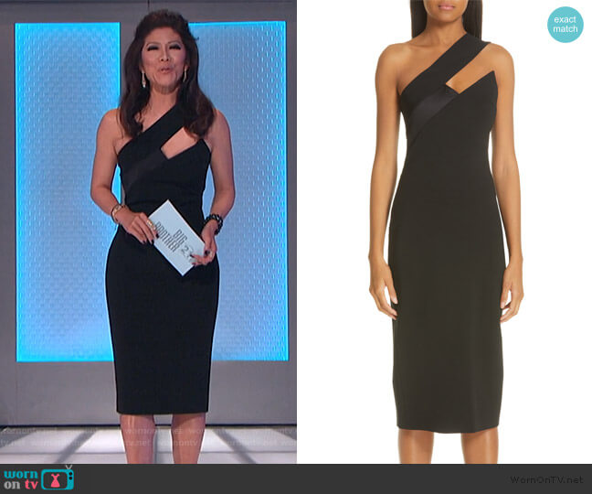 Cushnie Asymmetrical Cutout Pencil Dress worn by Julie Chen on Big Brother