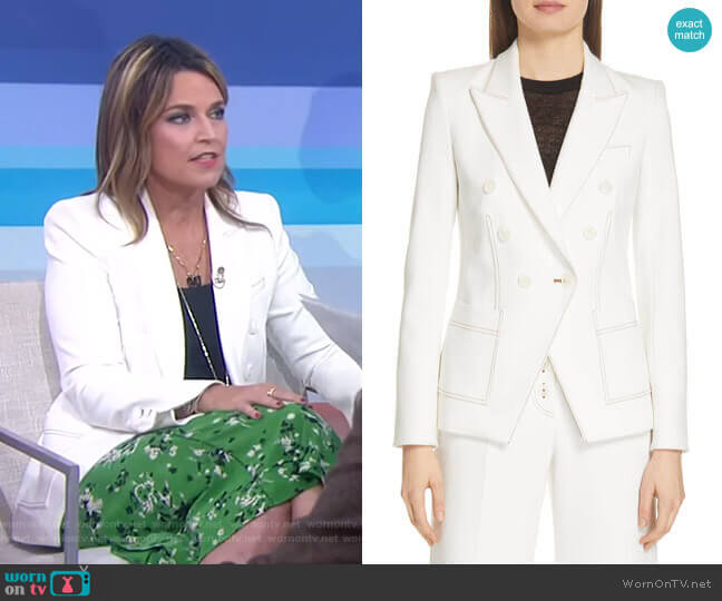 Veronica Beard Cosmo Dickey Jacket worn by Savannah Guthrie on Today