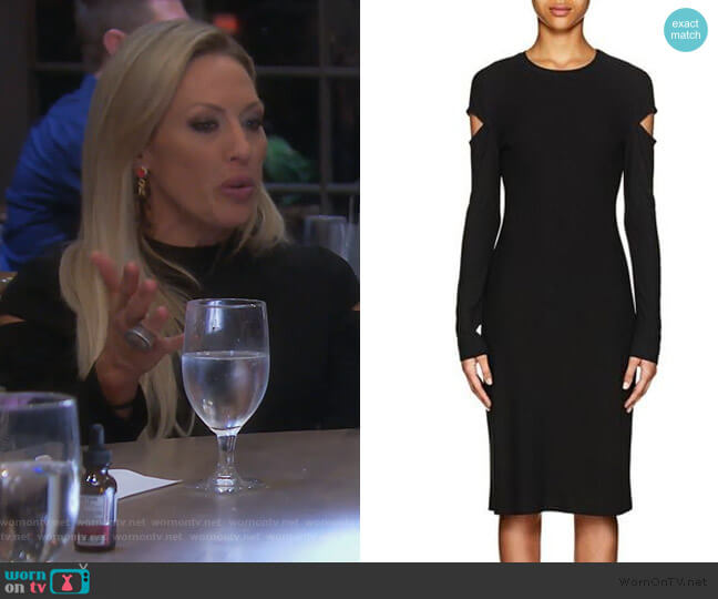 Derek Lam Cutout Sheeth Dress worn by Braunwyn Windham-Burke on The Real Housewives of Orange County