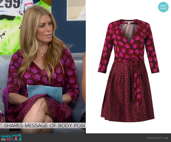 Diane Von Furstenberg Jewel Wrap Dress worn by Jill Martin on Today