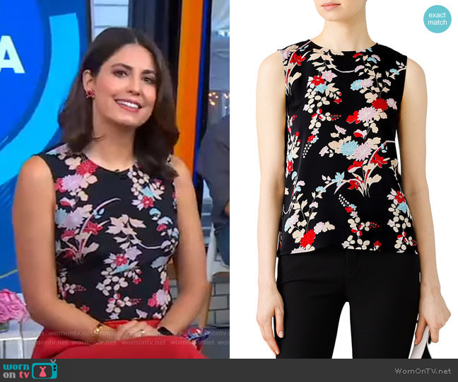 Diane von Furstenberg Walden Top worn by Cecilia Vega on Good Morning America
