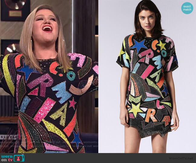 Diesel Mirage Dress worn by Kelly Clarkson on The Kelly Clarkson Show