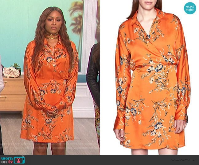 Equipment Harmon Shirtdress worn by Eve on The Talk