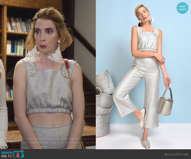 Staud Oscar Culotte worn by Lauren (Molly Bernard) on Younger