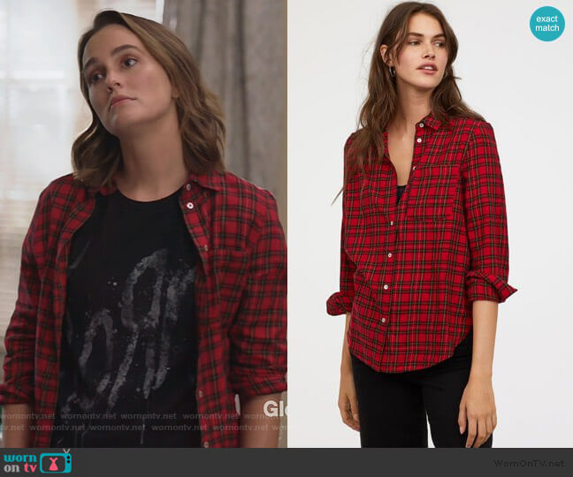 H&M Checked Shirt worn by Angie (Leighton Meester) on Single Parents