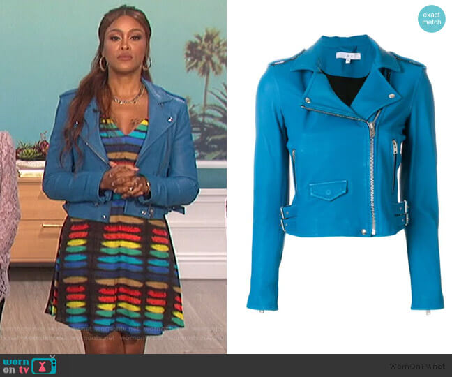 IRO Ashville Biker Jacket worn by Eve on The Talk