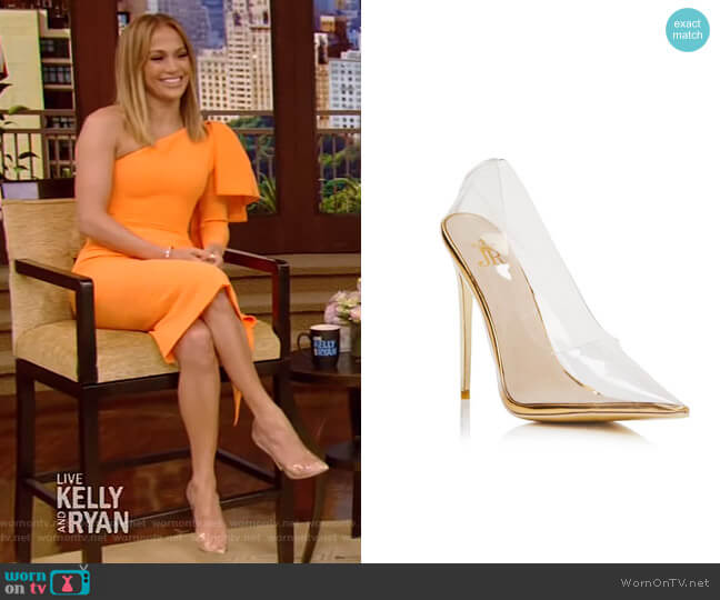Jessica Rich Fancy Stiletto Gold Pumps
