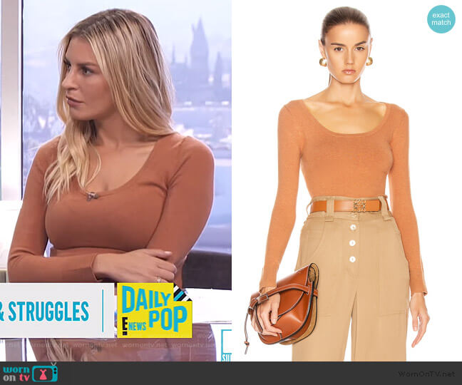 Joostricot Scoop Neck Sweater worn by Morgan Stewart on E! News
