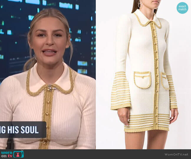 Alice McCall Kashmir Mini Dress worn by Morgan Stewart on E! News