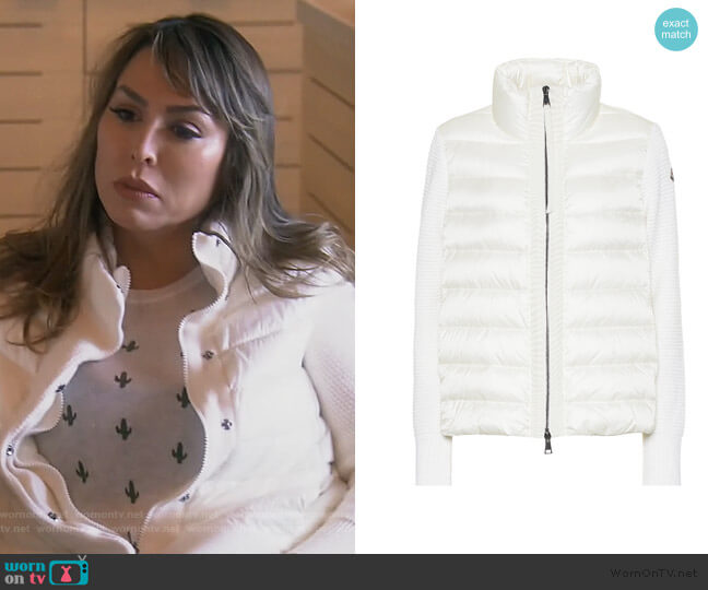 Moncler Wool and Down Jacket worn by Kelly Dodd on The Real Housewives of Orange County