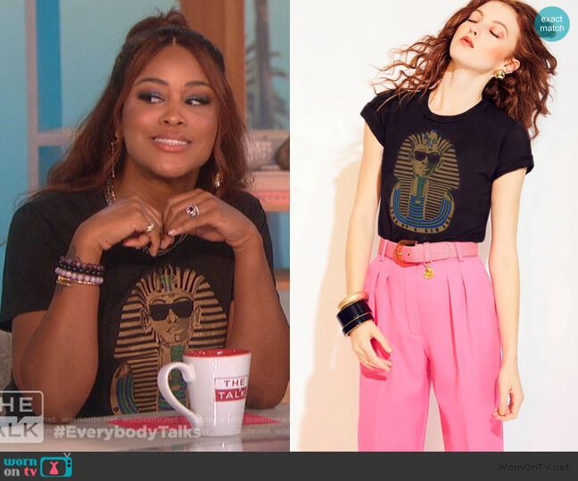 Monogram Pharaoh Classic Fit Tee worn by Eve on The Talk