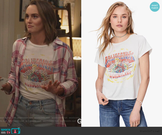 Mother Lil Goodie Goodie California Graphic Tee worn by Angie (Leighton Meester) on Single Parents