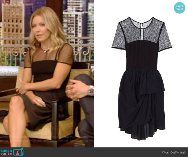 Proenza Schouler Mesh Knit Dress worn by Kelly Ripa on Live with Kelly and Mark