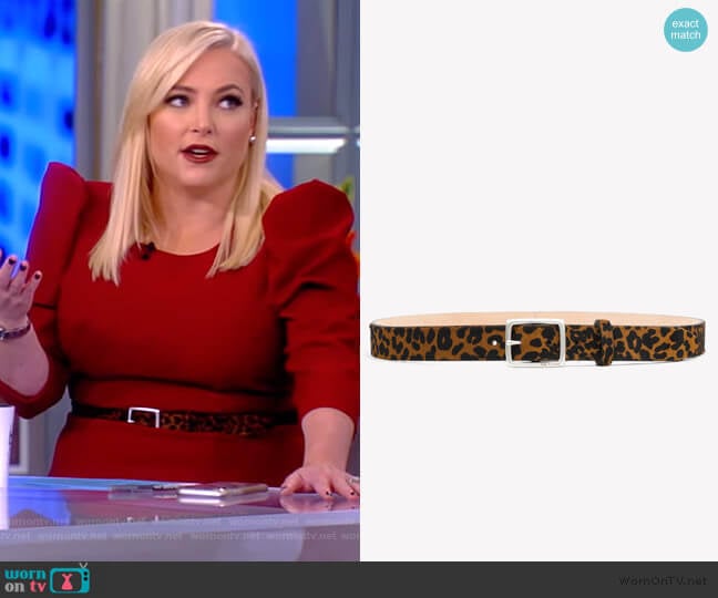 Rag and Bone Boyfriend Belt worn by Meghan McCain on The View