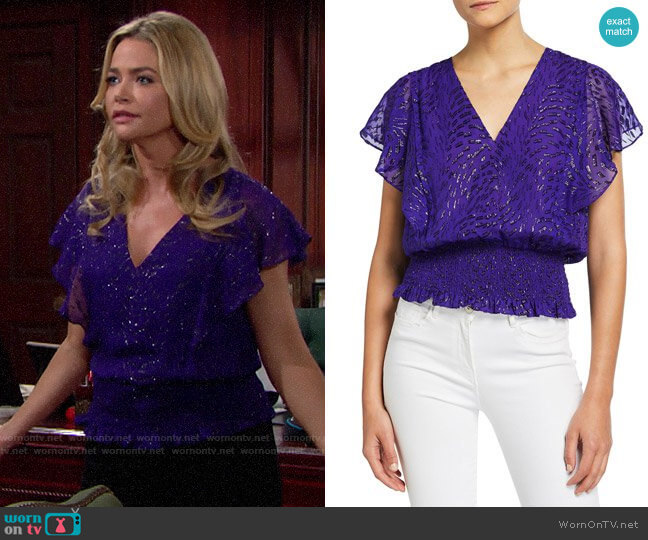 Ramy Brook Lynette Top worn by Shauna Fulton (Denise Richards) on The Bold and the Beautiful