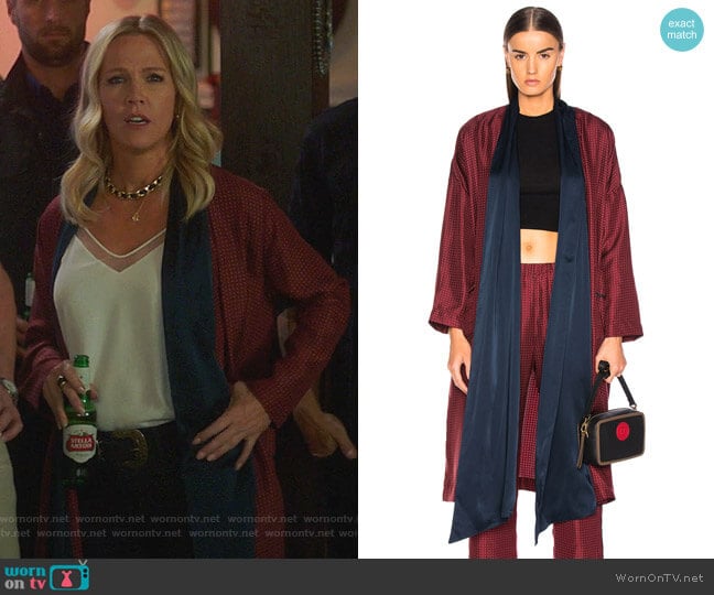 Raquel Allegra Wrap Trench worn by Jennie Garth (Jennie Garth) on BH90210