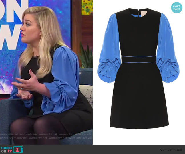 Roksanda Cecia minidress worn by Kelly Clarkson on The Kelly Clarkson Show