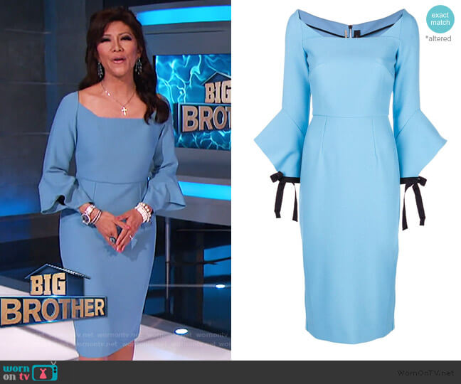 Roland Mouret Hitchcock Dress worn by Julie Chen on Big Brother