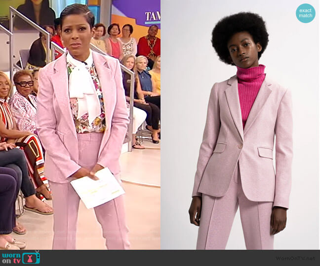 Sies Marjan Mazon Lurex Blazer worn by Tamron Hall on Tamron Hall Show