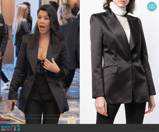 Styland Single Breasted Blazer worn by Kourtney Kardashian on Keeping Up with the Kardashians
