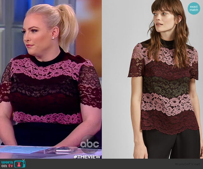 Ted Baker Merzey Top worn by Meghan McCain on The View