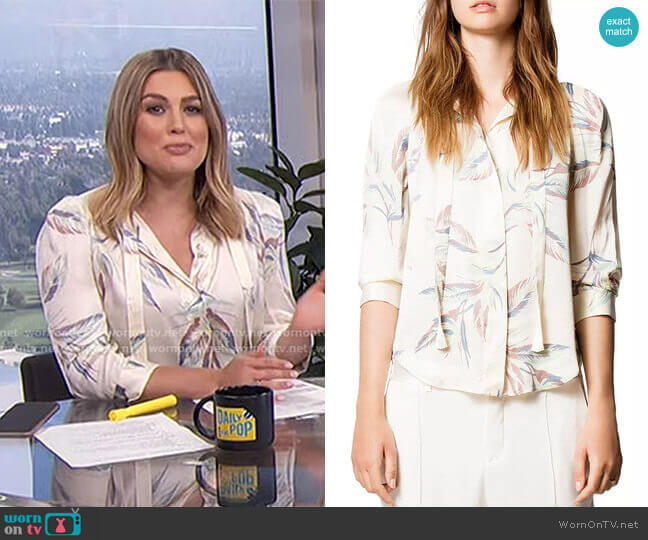 Zadig & Voltaire Touch Paradise Tunic worn by Carissa Loethen Culiner on E! News