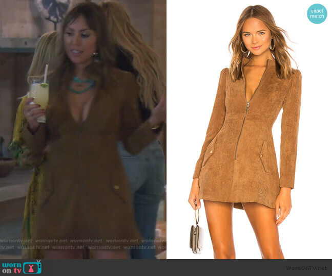 Tularosa Noah Corduroy Dress worn by Kelly Dodd on The Real Housewives of Orange County