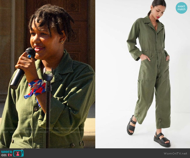 Urban Renewal Vintage Surplus Coverall Jumpsuit worn by Skye (Rahne Jones) on The Politician