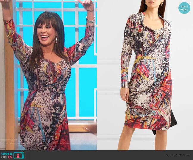 Vivienne Westwood Grand Fond Printed Jersey Dress worn by Marie Osmond on The Talk