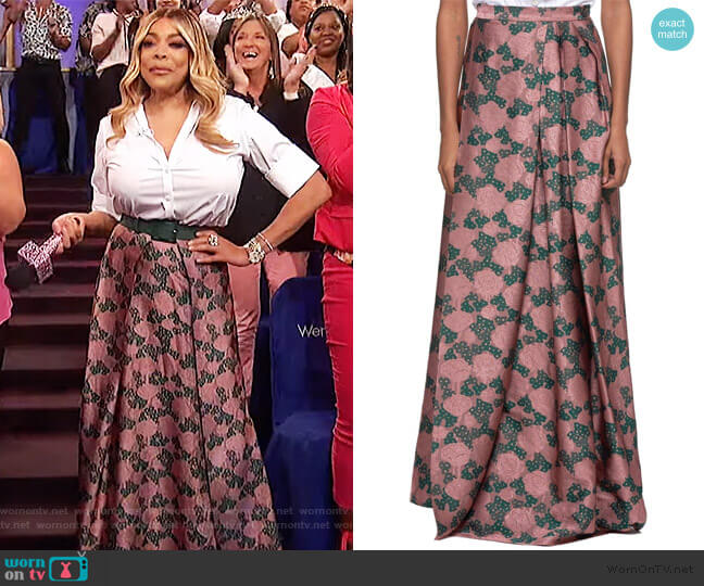 Vivienne Westwood Floral Skirt worn by Wendy Williams on The Wendy Williams Show
