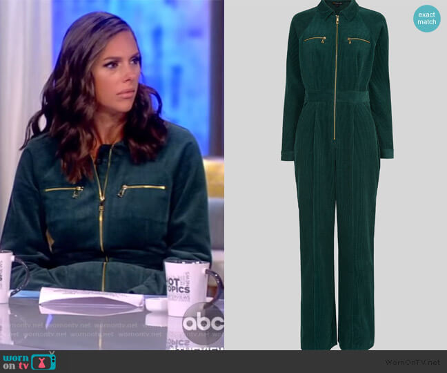 Whistles Corduroy Jumpsuit worn by Abby Huntsman on The View