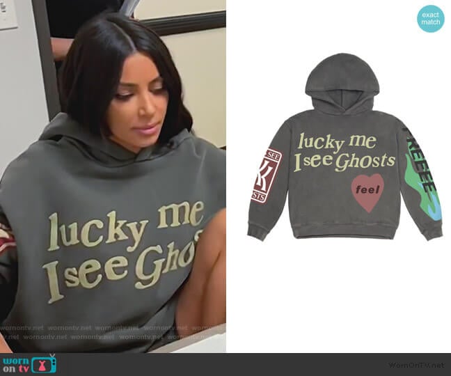 Kanye West Kids See Ghosts Hoodie worn by Kim Kardashian on Keeping Up with the Kardashians