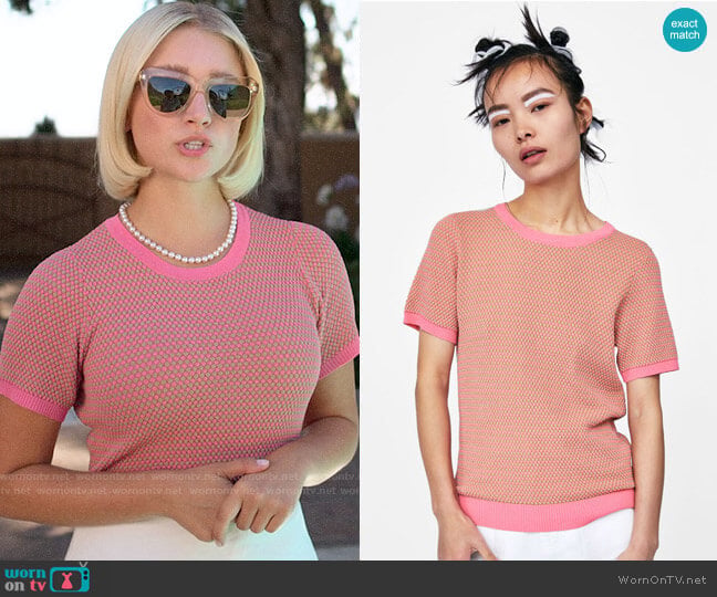 Zara Structured Sweater worn by Alice (Julia Schlaepfer) on The Politician