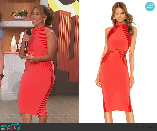 Zhivago Algeny Dress worn by Carrie Inaba on The Talk