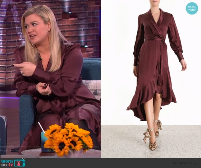 Zimmermann Espionage Dress worn by Kelly Clarkson on The Kelly Clarkson Show