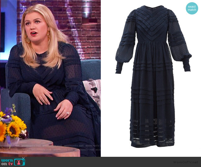 Zimmermann Sabotage Dress worn by Kelly Clarkson on The Kelly Clarkson Show