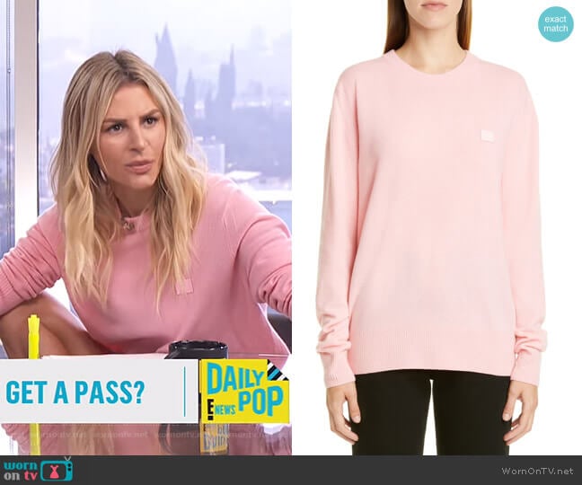 Acne Studios Nalon Sweater worn by Morgan Stewart on E! News
