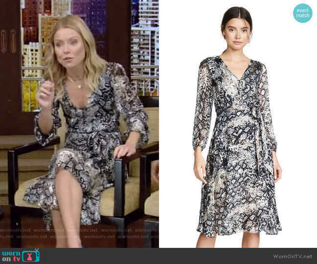 Alice + Olivia Coco Dress worn by Kelly Ripa on Live with Kelly and Mark