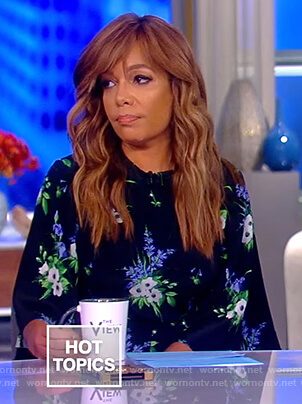 Sunny’s floral print jumpsuit on The View
