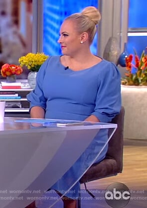 Meghan’s blue midi dress on The View