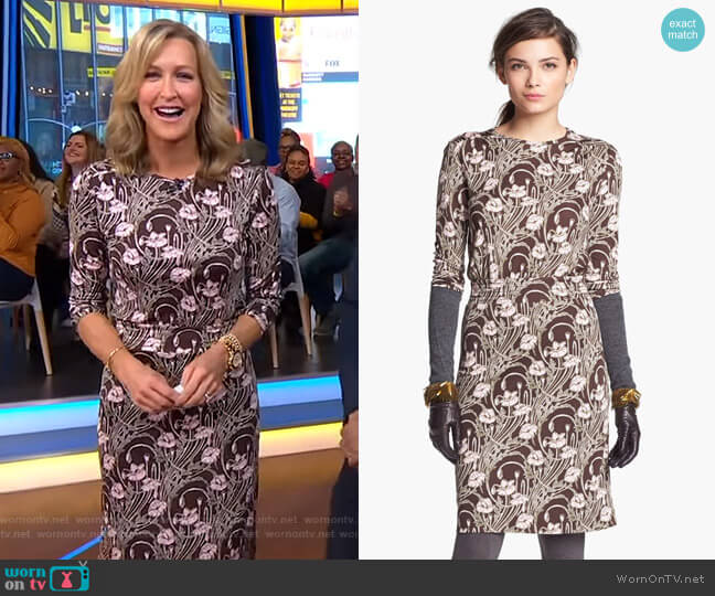 Tory Burch Dagny Dress worn by Lara Spencer on Good Morning America