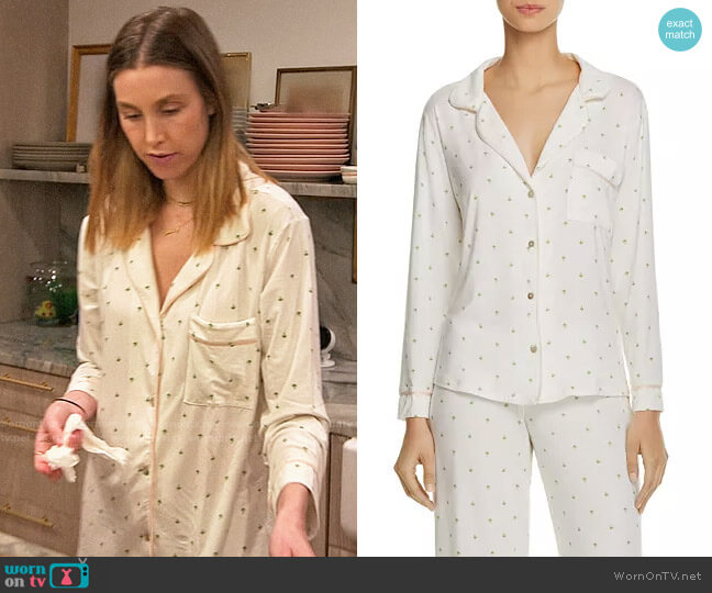 Eberjey The Giving Palm PJ Set worn by Whitney Port (Whitney Port) on The Hills New Beginnings