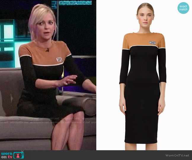 Elisabetta Franchi Two-colour knit dress