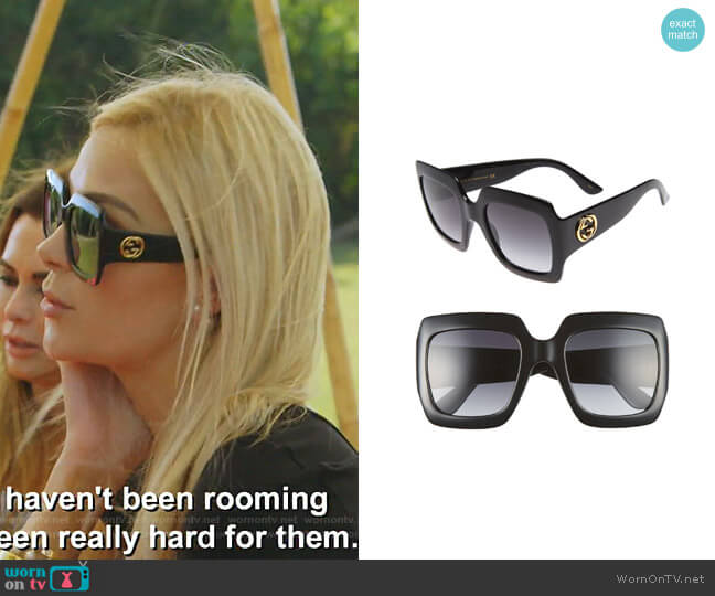 Gucci Square Sunglasses worn by Kameron Westcott on The Real Housewives of Dallas
