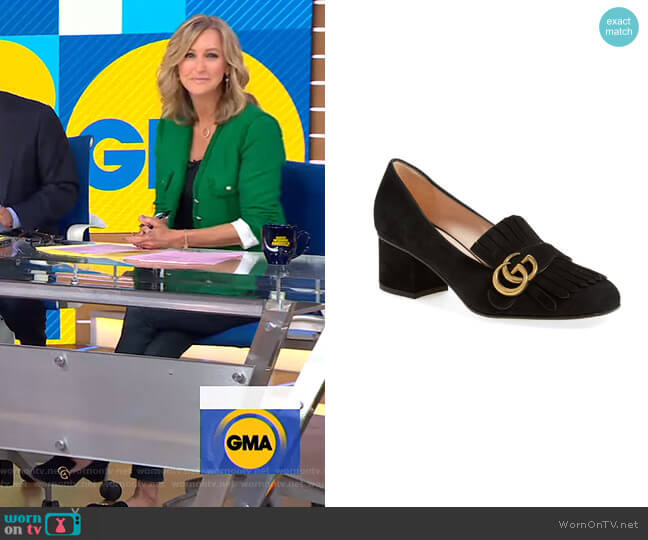 Gucci GG Marmont Pump worn by Lara Spencer on Good Morning America